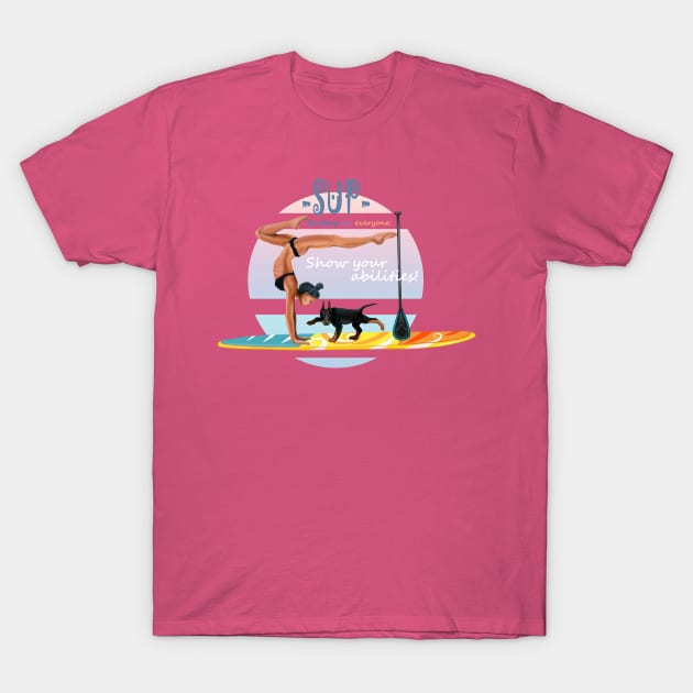 Sup / Surfing T-Shirt by Oksana